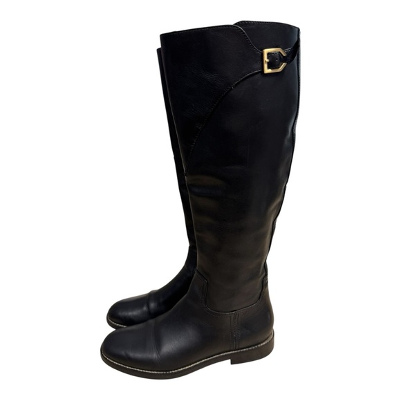 Cole Haan Harrington Knee High Riding Boot Women’s US 7 
Black Leather Shoe - Picture 1 of 12